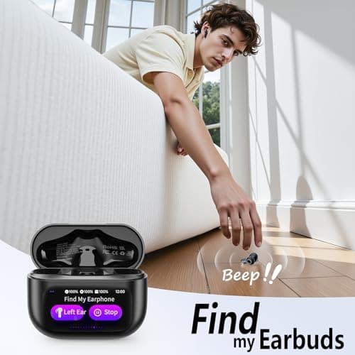 2026 Wireless Earbuds, Bluetooth 5.4 Headphones In Ear with Multifunctional Touch Screen, 48H HiFi Stereo Ear Buds with ANC/ENC Noise Cancelling/Transparency Mode, 5 EQ Modes, IPX7 Earphones for Sport — view 4