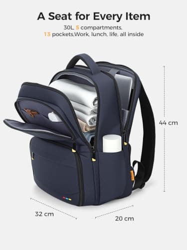 Lekespring Laptop Backpack with Lunch Compartment — view 4