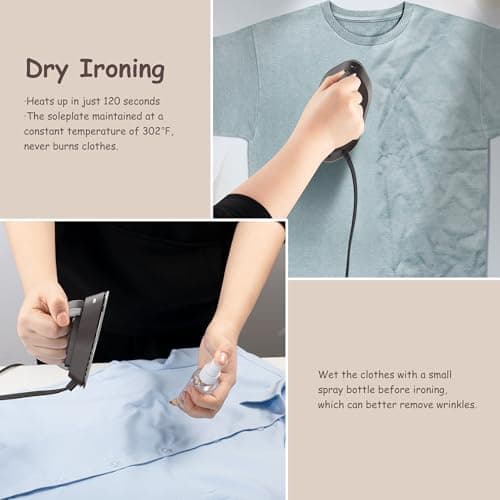 Newbealer Mini Travel Iron, Brown — view 6