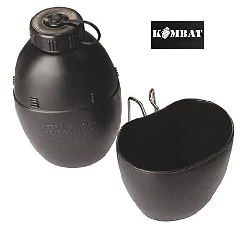 British Army Military 58 Pattern Surplus Water Bottle Hydration & Cup New Black — view 3