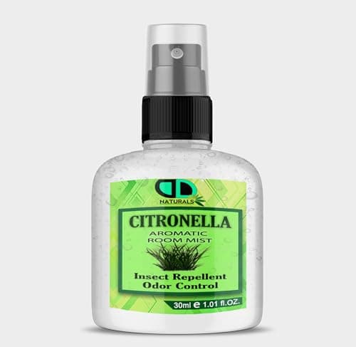 DD Teck Natural Citronella Mist – Room, Linen & Pillow Spray – Non-Toxic, Smoke-Free, Long-Lasting Fragrance for Home, Car & Office – Aromatherapy Blend for Relaxation & Stress Relief 30ml