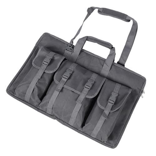 Hamwesh Gen 3 Case, Lightweight Canvas Travel Bag for Gen 3 Satellite Dish, Travel Case with Large Pocket for Router Adapter Cables Mount Kit for Camping RVing — view 5