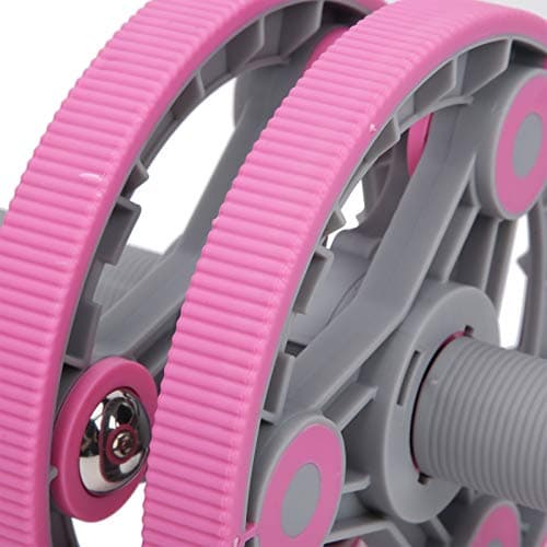 Multifunctional Abdominal Wheel Fitness Training Roller Set, Wireless Compact Gym Equipment with Lifting Handles, Direct Grip Handle and Latex Pull Strap for Home, Travel and Full (Pink) — view 3
