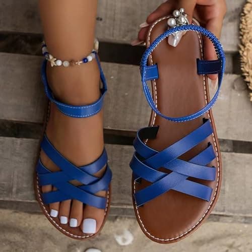 women shoes womens sandals cushion walk supportive orthopedic sandals plantar fasciitis relief long distance walking tourist travel city break for women size 5 — view 2