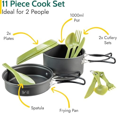 Trail Camping Cooking Set, 2 Person, 11 Piece — view 2