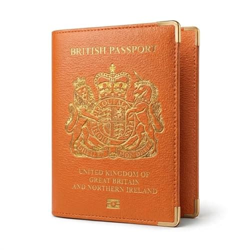 BMLIMITED BML Passport Holder & Travel Wallet Premium Organiser for Passport, Cards, Boarding Passes Stylish Passport Protector Cover Ideal Travelers (Orange)