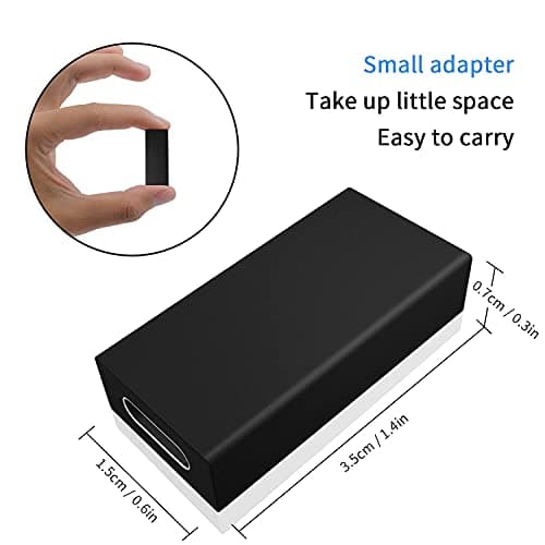 Duttek USB C to USB Adapter, Type C Female to USB Female Adapter Connector Compatible with iPhone 11,Google Pixel, Samsung Galaxy S20, Huawei, Moto (2 pack) — view 5
