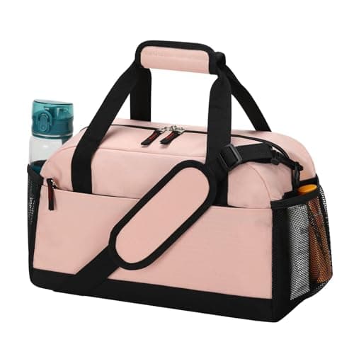 LONALIA 14L Small Gym Bag, Wet Pocket, 14 inch, Nude Pink