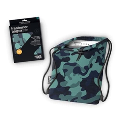 SmellWell FRESHENER Bag Extra Large Odour Eliminating Air Purifying Bag Moisture Absorber Used for Gym, Shoes, Home 20 litres (39CM X 50CM) (Camo)