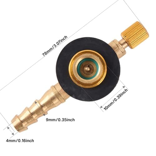 Valve Caps Camping Gas Refill Adapter Universal Brass Stove Burners Switching Valve Regulator for Outdoor Camping — view 2