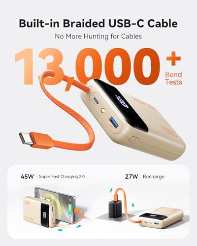 INIU 45W Fast Charging Power Bank, 20000mAh Small Travel Portable Charger — view 4