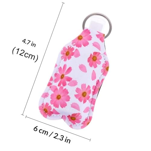 Empty Travel Bottle Keychain Kit 30ml Neoprene, 6 Sets — view 2