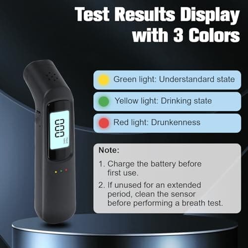PopuLike Professional Alcohol Breathalyzer, Portable Alcohol Tester — view 4