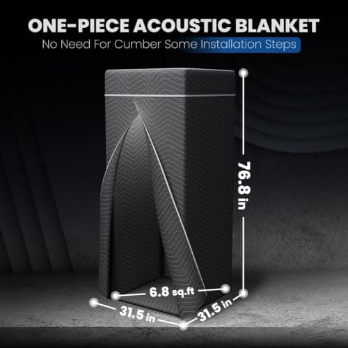 RDCMKL Portable Vocal Booth for Home Studio, Foldable Recording Booth — view 5