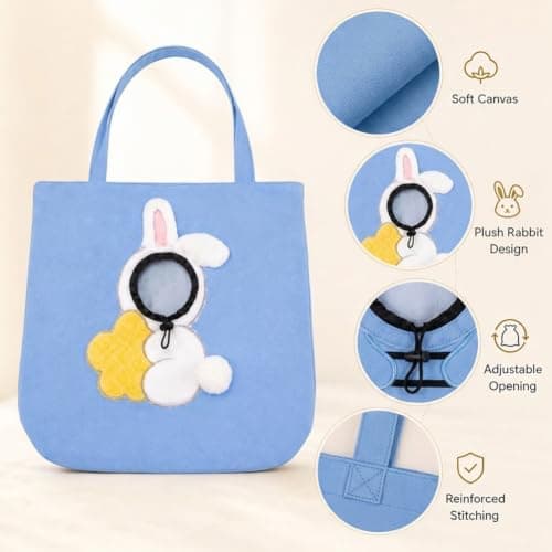 Paw Peek Pet Carrier Bag, Canvas Shoulder Tote for Small Dogs And Cats — view 6
