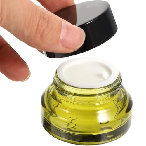 5pcs Refillable Cream Jars 15g Glass PP Travel Containers with Lids — view 4