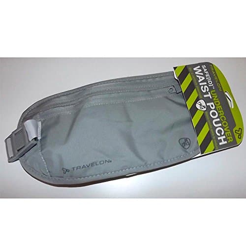 Travelon RFID Blocking Undergarment Waist Pouch, Gray, One Size, Gray, One Size, RFID Blocking Undergarment Waist Pouch — view 3