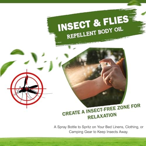 DD Teck Insect & Flies Repellent Body Oil Lavender & Peppermint Essential Oils – Skin Friendly Bug Protection for Indoor, Outdoor, Travel & Home Use (10ml Spray) — view 4