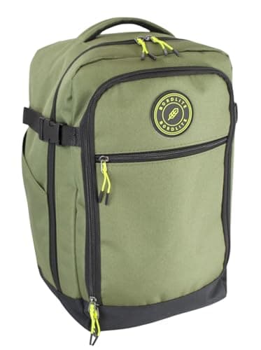 Fashion by Purdashian Ryanair Cabin Bag 40x20x25 | Maximum Cabin Suitcase | Ryanair Carry On Backpack Underseat CabinBag | Carry on Luggage for Men Women | Travel Bag Backpack (Green - Design 2) — view 5
