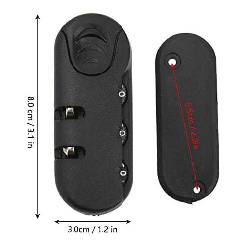 Luggage Lock, Suitcase Password Lock, 3 Digits Zinc Alloy Travel Luggage Code Lock Replacement Customs Lock Security Lock for Toolbox Storage Bag Travel Business — view 5