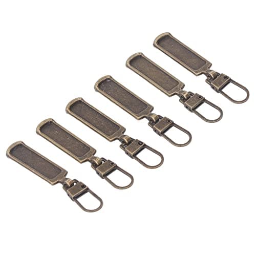 Multi-Purpose Replacement Zippers Kit, 6 Pack Antique Bronze Colored Zippers for Clothing Luggage Bags Backpacks Travel Gear Outdoor Adventures — view 5
