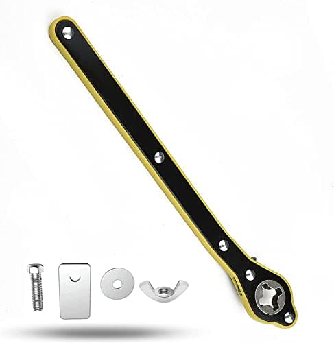 Universal Automotive 360° Swivel Labor-Saving Jack Ratchet Wrench, Scissor Jack Lift Speed Handle Tool Jack Lug Handle Tool Tire Wheel Jack Wrench for Travel/Truck/SUV (1-A-PCS)