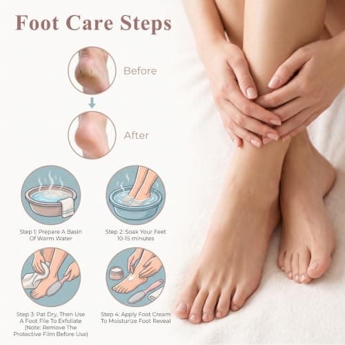 Shimmeroo Callus Remover for Toes, Foot File Exfoliator for Hard Dead Skin — view 5