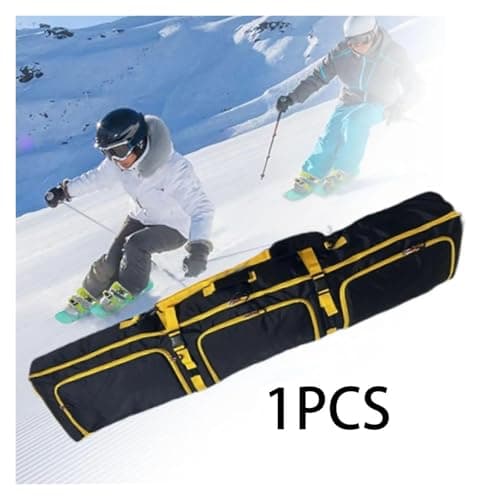 LVCHAO Snowboard Bag Snowboard Bag Ski Bag Men Women Snowboarding Storage for Air Travel Snowboard Carry Case Ski Equipment Bag Snowboard Backpack Board Bags Ski Bag(Black Yellow) — view 3