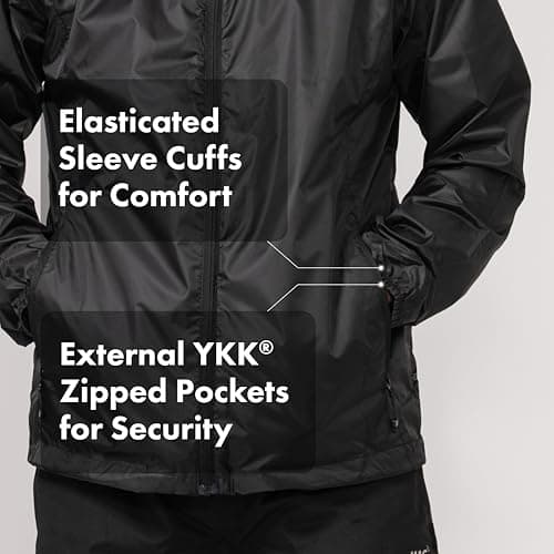 Mac in a Sac Origin II Waterproof Packable Jacket Unisex, Jet Black, XL — view 5