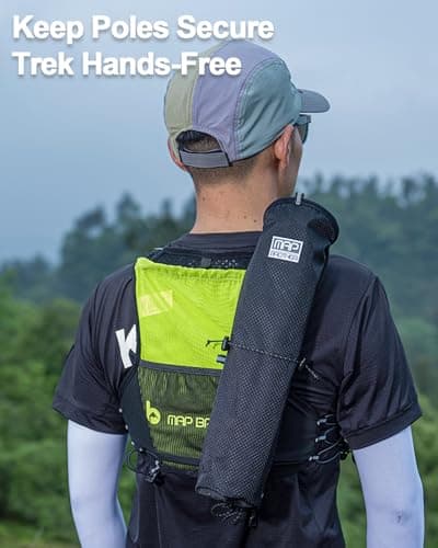 Danuosie Trekking Poles Carry Bag, Waterproof & Lightweight Hiking Poles Storage Bag, Portable Storage Bag for Trekking Poles, Suitable for Running Backpacks & Hydration Vest — view 2