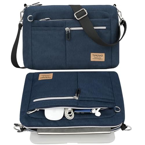 TiMOVO 9-11" Anti-Theft Tablet Sleeve with Strap for iPad, Indigo