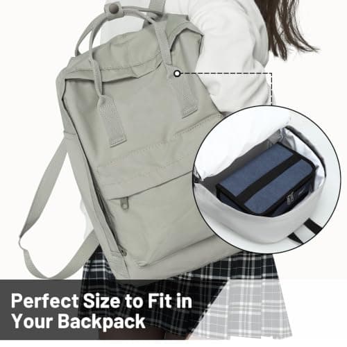 MIER Small Lunch Bag Insulated Compact Cooler for Backpack, Blue, 3L — view 6