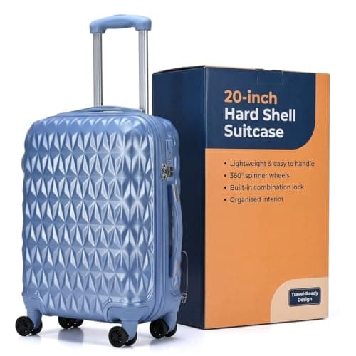 CMY Suitcase 20 Inch Cabin Hard Shell Lightweight ABS Carry-On Luggage — view 4