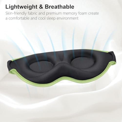 Gritin 100% Light Blocking Sleep Masks for Men&Women-Zero Eye Pressure Mask — view 6