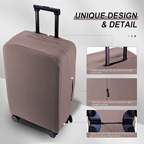 RainVillage Travel Luggage Cover Suitcase Protector, Khaki, 30-31 inch — view 3