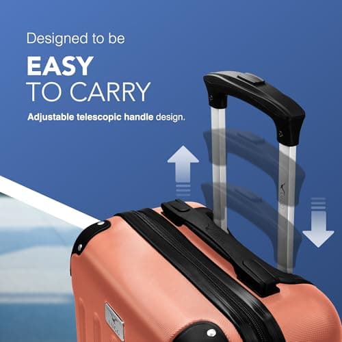 LUGG 15 Inch Skywander Lightweight Underseat Cabin Bag – EasyJet Approved Carry-On Suitcase, Durable ABS Hard Shell, Smooth Double Spinner Wheels, Water-Resistant & Compact Travel Luggage (45x34x20cm) — view 4