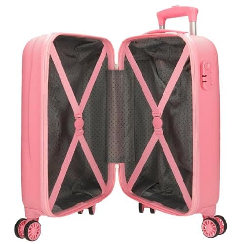 Hello Kitty My Favourite Bow, Cabin Suitcase, Children's Suitcase, Made of ABS, Four Double Wheels with Multi-Directional Swivel, Practical Interior with Two Compartments of Elastic Rubbers., pink, 33 — view 5