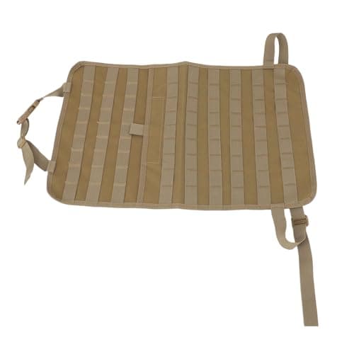 Pssopp Back Seat Organizer, Multi Pockets Kids Car Mat Car Back Seat Items Storage Organizer for Traveling Vehicles Trucks RV (Khaki) — view 4