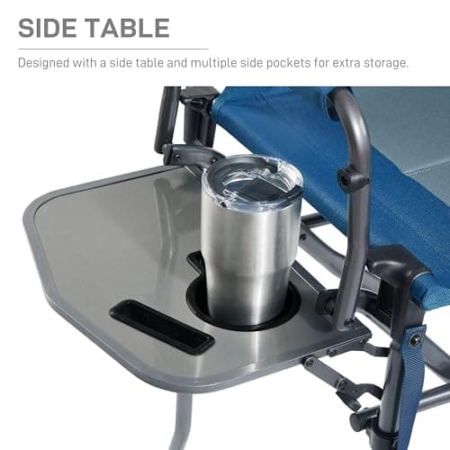 EVER ADVANCED 76CM Seat Height Tall Folding Camping Directors Chair — view 5