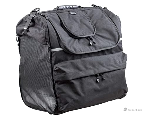 DEEMEED Motorcycle Dog Carrier Large - Premium Pet Travel Bag for Dogs 25-44 lbs - Universal Mounting for Sissy Bar & Luggage Rack - Durable Cordura, Triple Ventilation, Aluminum Floor — view 5