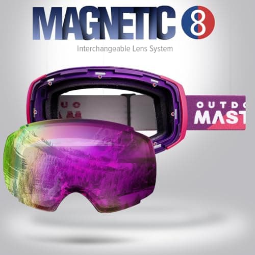 OutdoorMaster Ski Goggles PRO, OTG Snow Goggles with Interchangeable Lens — view 2