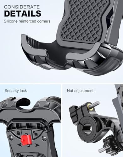 Glangeh Bike Phone Holder, [Secure Lock] 8S Quick Install Anti-fall — view 3