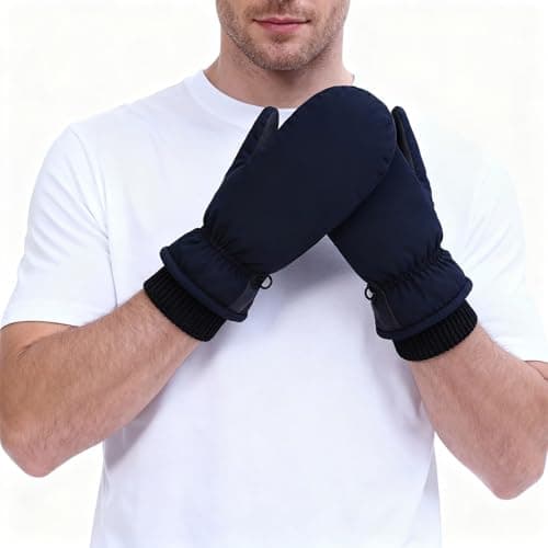 Andiwa Mittens for Women, Gloves for Men, Winter Ski Gloves, Cotton Gloves, Fleece, Waterproof, Thermal Winter Gloves, Touch Screen Gloves — view 2