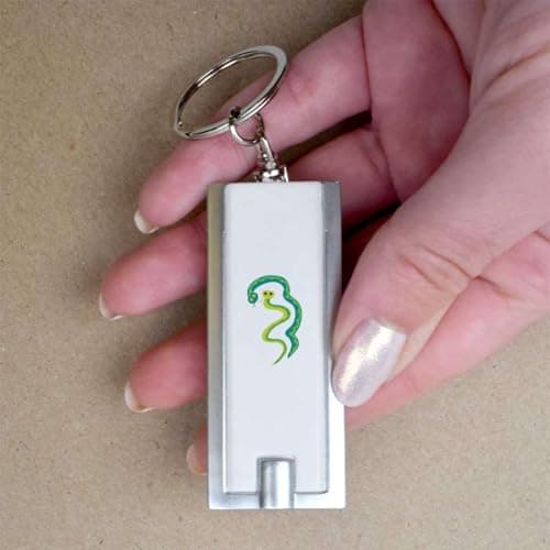 Azeeda 'Two Friendly Snakes' LED Keyring Torch (KT00040780) — view 3