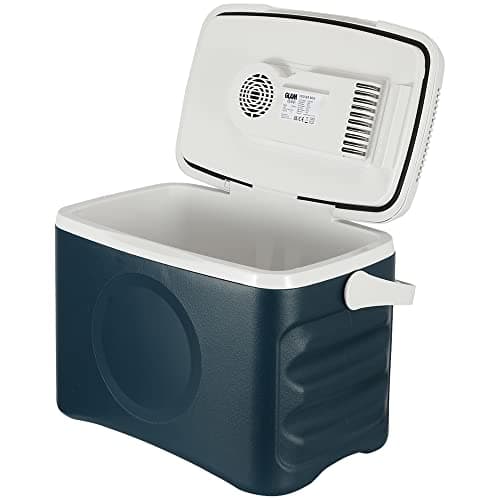 GlamHaus Electric Cooler Box, Large 22L or 30L Cool Box - Use Warm Or Cold, Eco Mode, Portable & Food Safe Insulated, DC 12V, AC 220V Or USB Adaptor - Picnics, Beach, Camping, Car (BLUE 30L) — view 5