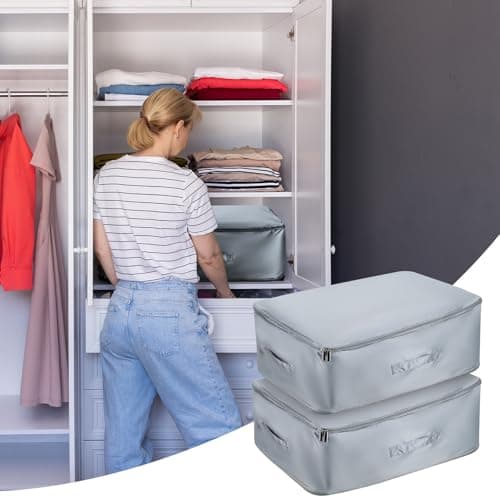 2 Pcs Large Compression Packing Cubes, Bedding Storage Bags — view 6