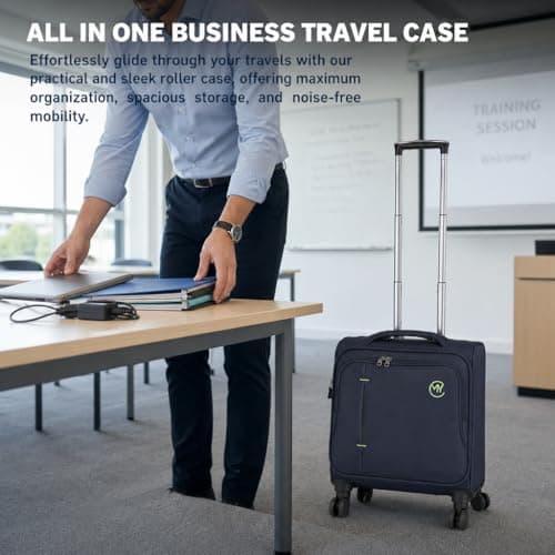 RMW Business Laptop Bag 15.6" Water Resistant Pilot Briefcase Durable — view 2