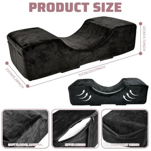 FTISSLY Lash Pillow for Lash Extensions, U-Shape Eyelash Extension Pillow — view 2