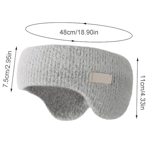 Adjustable Sleeping Earmuff Headband, Noise Cancelling Headband for Sleeping, Eye Mask Sleeping, Perfect for Sleeping and Relax Travel Use (Khaki) — view 5