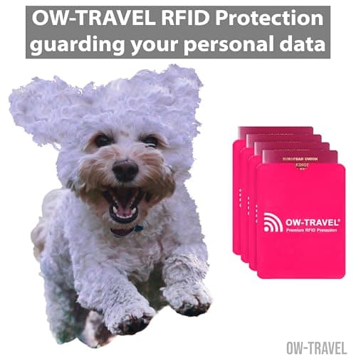 OW-Travel RFID Blocking Passport Protector Sleeves, TÜV Certified, 4 Pcs — view 2